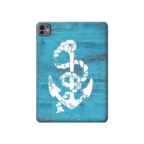S3053 Marine Anchor Blue Hard Case For iPad Pro 11 (2024,2025)
