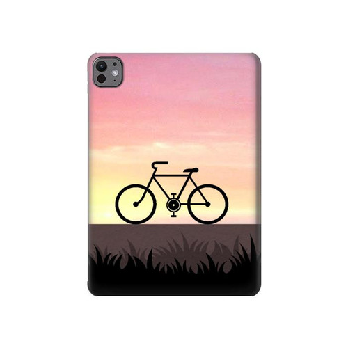 S3252 Bicycle Sunset Hard Case For iPad Pro 11 (2024,2025)