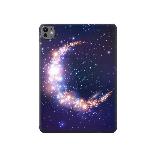 S3324 Crescent Moon Galaxy Hard Case For iPad Pro 11 (2024,2025)