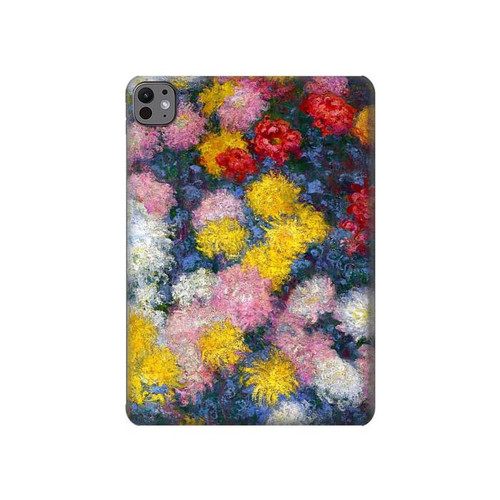 S3342 Claude Monet Chrysanthemums Hard Case For iPad Pro 11 (2024,2025)
