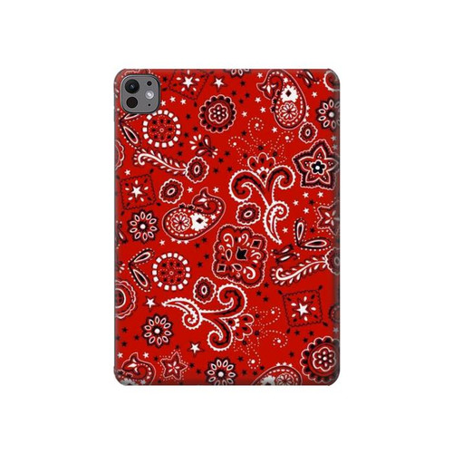 S3354 Red Classic Bandana Hard Case For iPad Pro 11 (2024,2025)