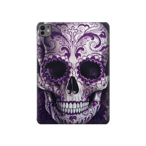 S3582 Purple Sugar Skull Hard Case For iPad Pro 11 (2024,2025)