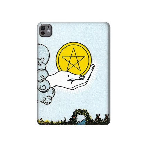 S3722 Tarot Card Ace of Pentacles Coins Hard Case For iPad Pro 11 (2024,2025)