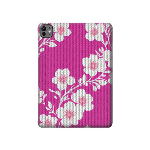 S3924 Cherry Blossom Pink Background Hard Case For iPad Pro 11 (2024,2025)