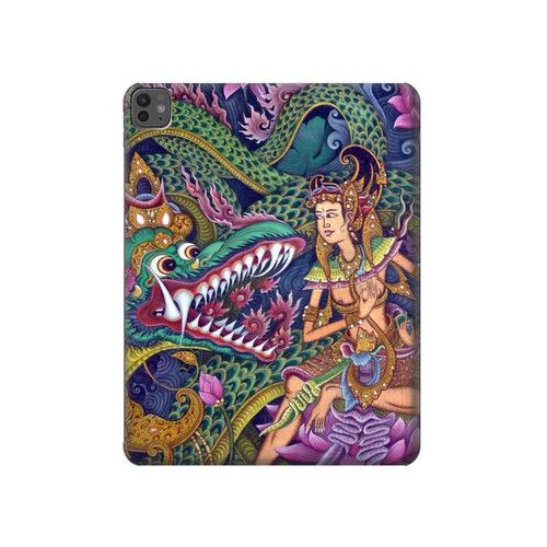 S1240 Bali Painting Hard Case For iPad Pro 13 (2024,2025), Air 13 2026
