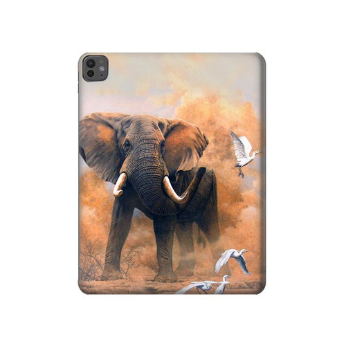 S1292 Dusty Elephant Egrets Hard Case For iPad Pro 13 (2024)