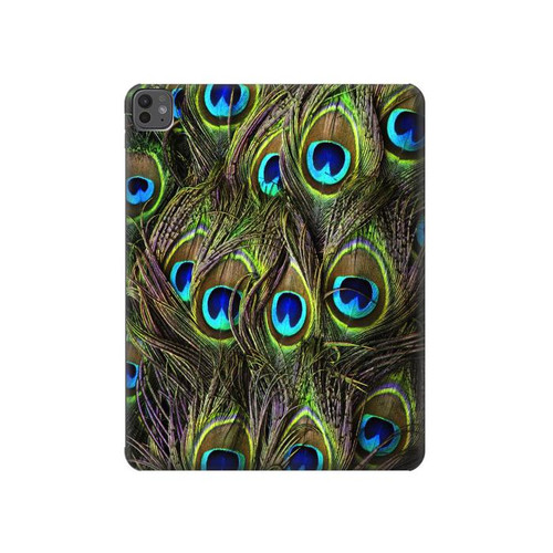 S1965 Peacock Feather Hard Case For iPad Pro 13 (2024,2025)
