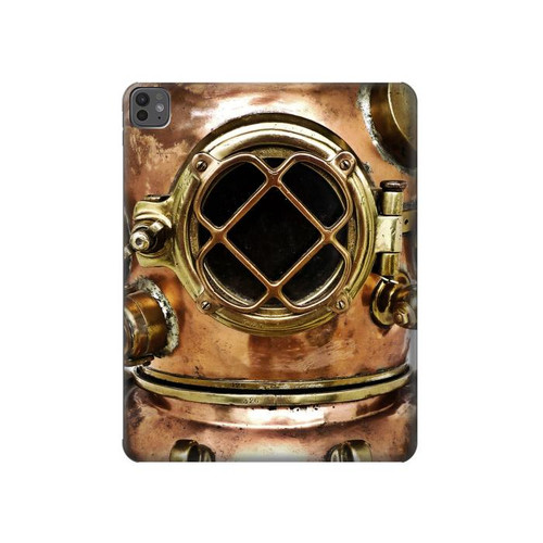 S2412 Vintage Deep Sea Diving Helmet Hard Case For iPad Pro 13 (2024,2025)