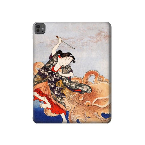 S2496 Japan Art Utagawa Kuniyoshi Tamatori Hard Case For iPad Pro 13 (2024,2025)