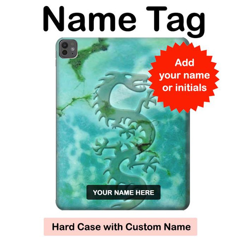 S2653 Dragon Green Turquoise Stone Graphic Hard Case For iPad Pro 13 (2024,2025), Air 13 2026