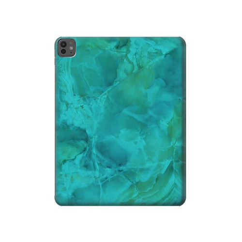 S3147 Aqua Marble Stone Hard Case For iPad Pro 13 (2024,2025)