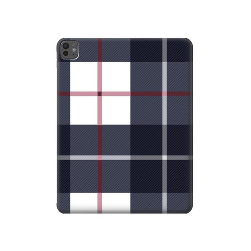 S3452 Plaid Fabric Pattern Hard Case For iPad Pro 13 (2024,2025)