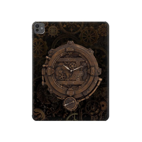S3902 Steampunk Clock Gear Hard Case For iPad Pro 13 (2024,2025), Air 13 2026