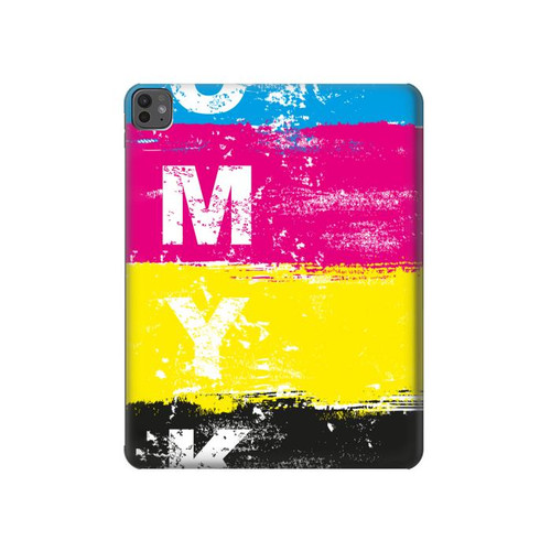 S3930 Cyan Magenta Yellow Key Hard Case For iPad Pro 13 (2024,2025)