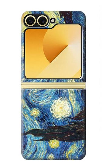 S0213 Van Gogh Starry Nights Case For Samsung Galaxy Z Flip 6, Flip 7 FE
