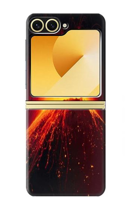 S0745 Volcano Lava Case For Samsung Galaxy Z Flip 6, Flip 7 FE