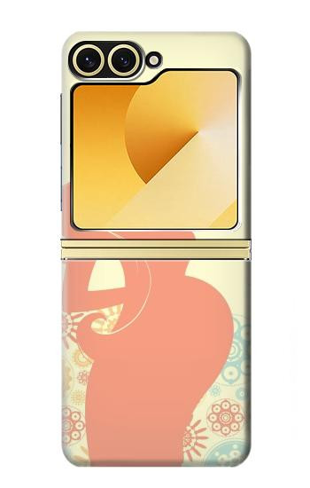 S0815 Pregnant Art Case For Samsung Galaxy Z Flip 6, Flip 7 FE