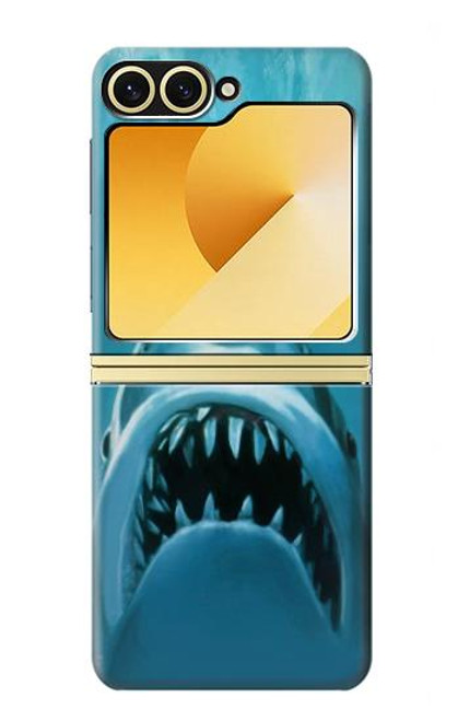 S0830 White Shark Case For Samsung Galaxy Z Flip 6, Flip 7 FE