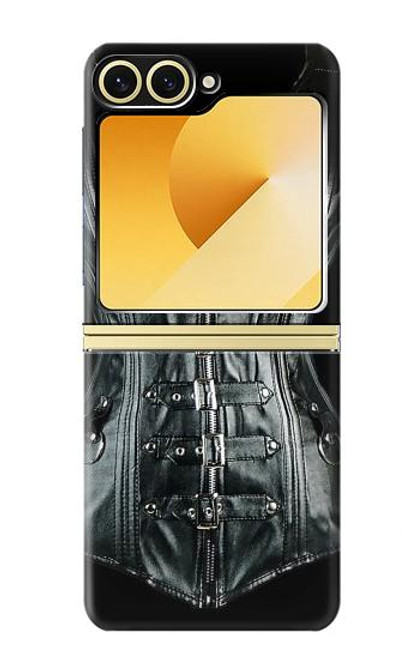 S1639 Gothic Corset Black Case For Samsung Galaxy Z Flip 6, Flip 7 FE