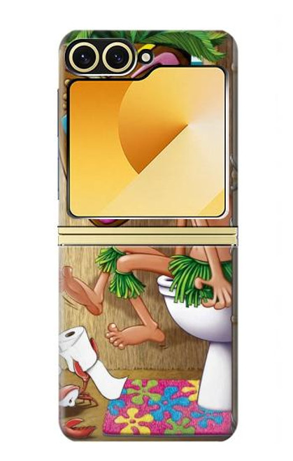 S1702 Tiki Man Toilet Case For Samsung Galaxy Z Flip 6, Flip 7 FE
