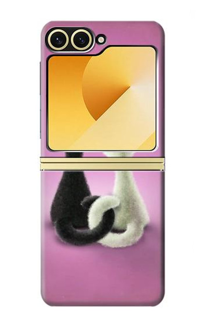 S1832 Love Cat Case For Samsung Galaxy Z Flip 6, Flip 7 FE