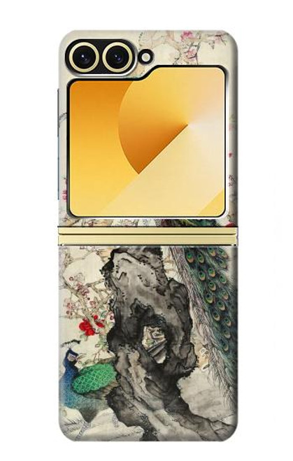 S2086 Peacock Painting Case For Samsung Galaxy Z Flip 6, Flip 7 FE