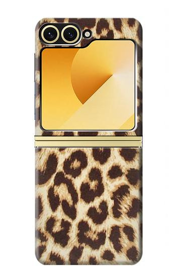 S2204 Leopard Pattern Graphic Printed Case For Samsung Galaxy Z Flip 6, Flip 7 FE
