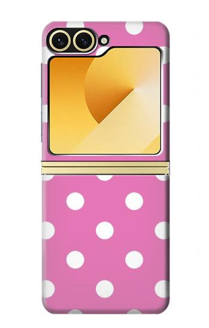 S2358 Pink Polka Dots Case For Samsung Galaxy Z Flip 6, Flip 7 FE