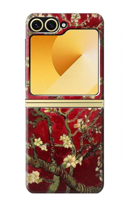 S2414 Red Blossoming Almond Tree Van Gogh Case For Samsung Galaxy Z Flip 6, Flip 7 FE