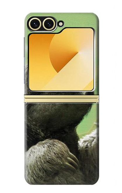 S2708 Smiling Sloth Case For Samsung Galaxy Z Flip 6, Flip 7 FE
