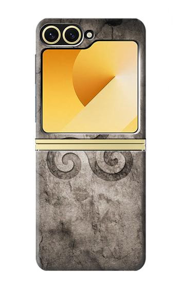 S2892 Triskele Symbol Stone Texture Case For Samsung Galaxy Z Flip 6, Flip 7 FE
