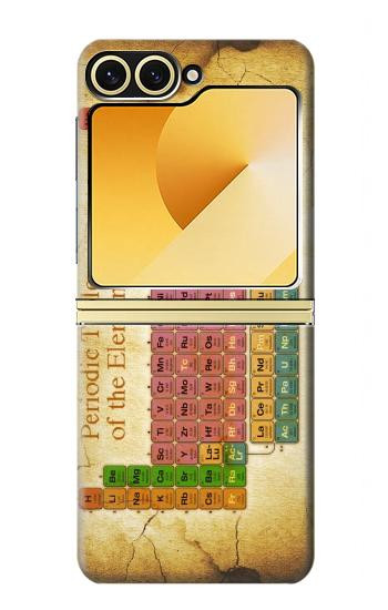 S2934 Vintage Periodic Table of Elements Case For Samsung Galaxy Z Flip 6, Flip 7 FE