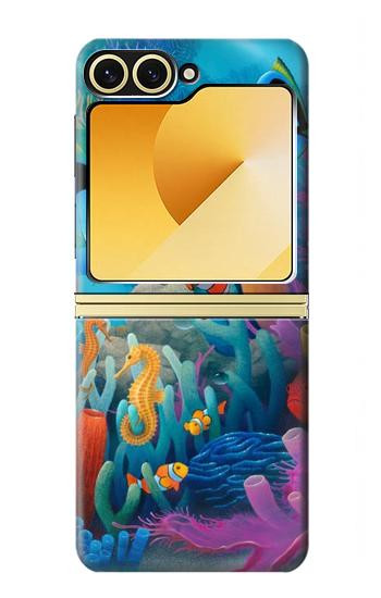 S3227 Underwater World Cartoon Case For Samsung Galaxy Z Flip 6, Flip 7 FE