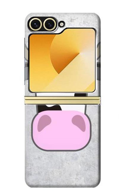 S3257 Cow Cartoon Case For Samsung Galaxy Z Flip 6, Flip 7 FE