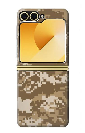 S3294 Army Desert Tan Coyote Camo Camouflage Case For Samsung Galaxy Z Flip 6, Flip 7 FE