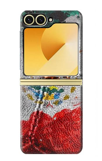 S3314 Mexico Flag Vinatage Football Graphic Case For Samsung Galaxy Z Flip 6, Flip 7 FE