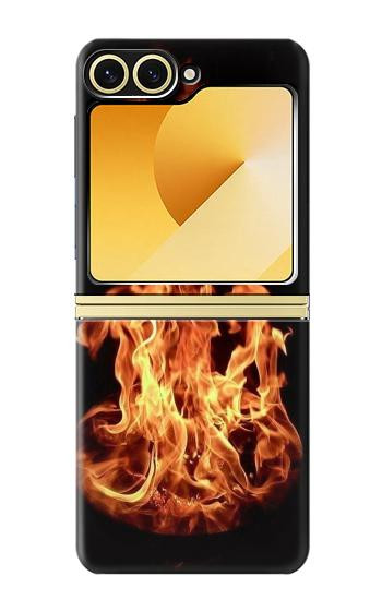 S3379 Fire Frame Case For Samsung Galaxy Z Flip 6, Flip 7 FE
