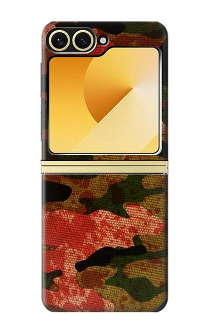S3393 Camouflage Blood Splatter Case For Samsung Galaxy Z Flip 6, Flip 7 FE