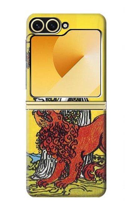 S3458 Strength Tarot Card Case For Samsung Galaxy Z Flip 6, Flip 7 FE