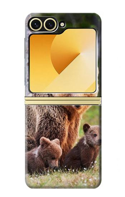 S3558 Bear Family Case For Samsung Galaxy Z Flip 6, Flip 7 FE