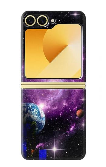 S3689 Galaxy Outer Space Planet Case For Samsung Galaxy Z Flip 6, Flip 7 FE