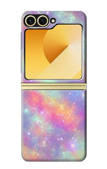 S3706 Pastel Rainbow Galaxy Pink Sky Case For Samsung Galaxy Z Flip 6, Flip 7 FE
