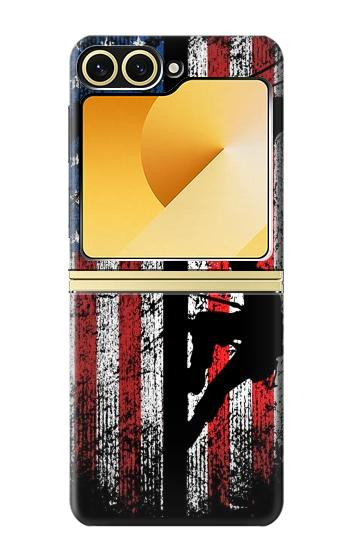 S3803 Electrician Lineman American Flag Case For Samsung Galaxy Z Flip 6, Flip 7 FE