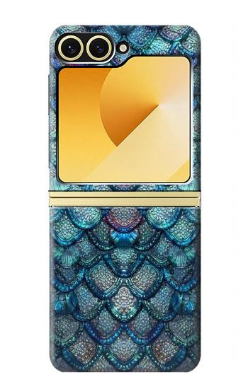 S3809 Mermaid Fish Scale Case For Samsung Galaxy Z Flip 6, Flip 7 FE