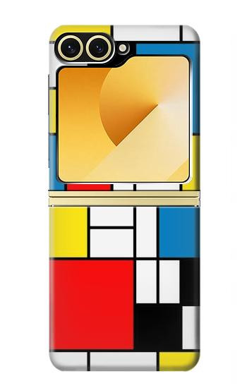 S3814 Piet Mondrian Line Art Composition Case For Samsung Galaxy Z Flip 6, Flip 7 FE