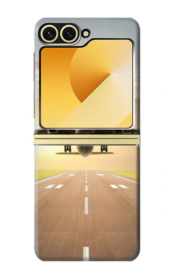 S3837 Airplane Take off Sunrise Case For Samsung Galaxy Z Flip 6, Flip 7 FE
