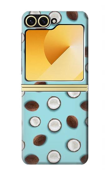 S3860 Coconut Dot Pattern Case For Samsung Galaxy Z Flip 6, Flip 7 FE