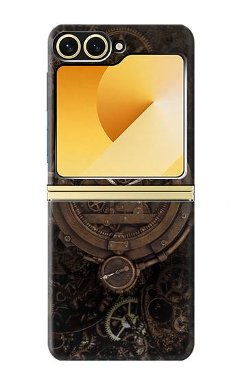 S3902 Steampunk Clock Gear Case For Samsung Galaxy Z Flip 6, Flip 7 FE