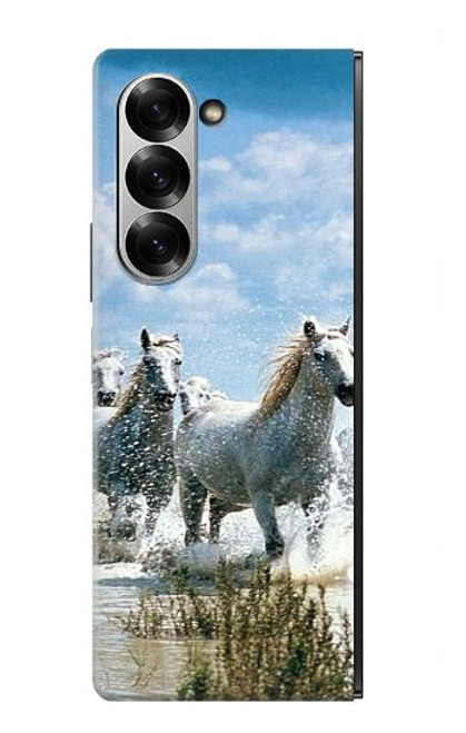 S0250 White Horse Case For Samsung Galaxy Z Fold 6