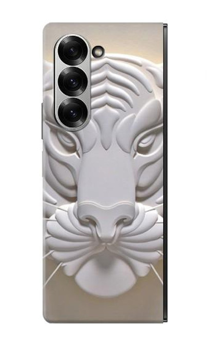 S0574 Tiger Carving Case For Samsung Galaxy Z Fold 6